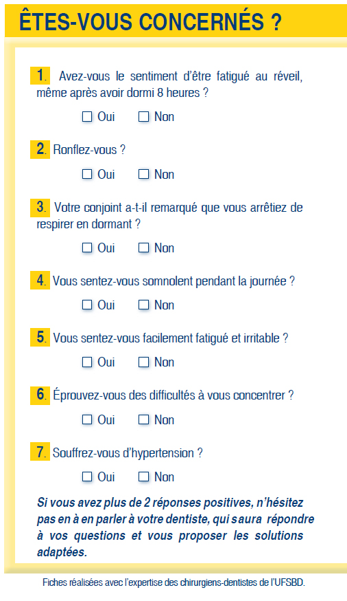 Questionnaire SAOS